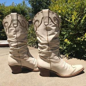 Gianni Bini Western Leather Boots Size 9